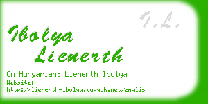 ibolya lienerth business card